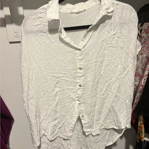 Jane and Delancey White Button-Down Shirt
